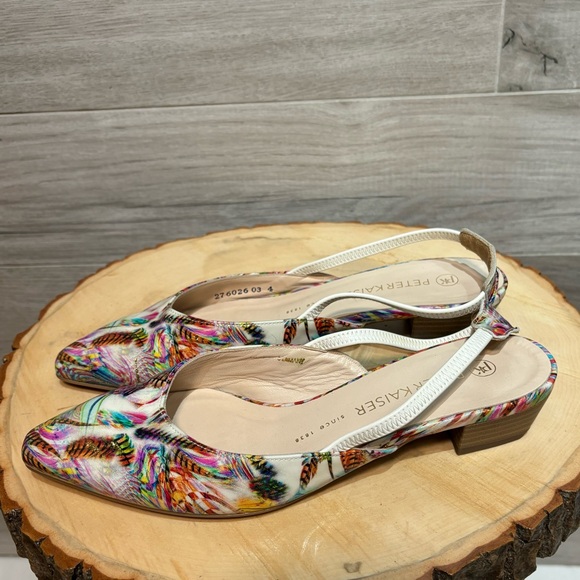 Peter Kaiser Shoes - Peter Kaiser - sling back pink pattern flats size 6.5